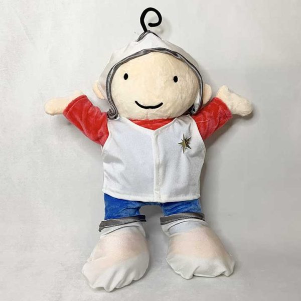 Danny doll dressed in an astronaut costume